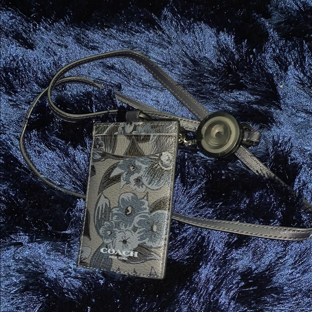 Coach Leather Lanyard